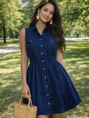 Dynamite 60s Style Blue Dress